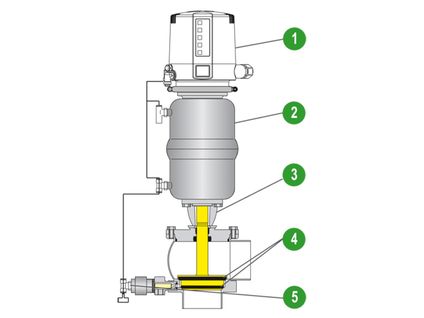 Double Seat Valve Schematic