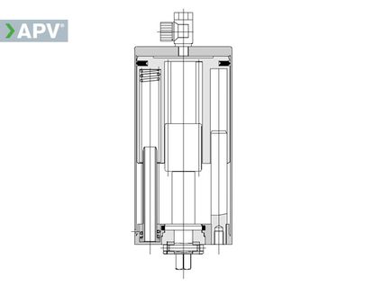 Pneumatic actuator diagram