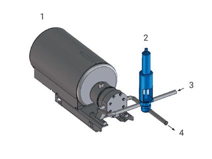 Use of a valve to protect the pump